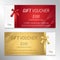 Gift voucher, certificate or discount card template for promo co