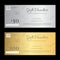 Gift voucher or gift certificate template in luxury theme
