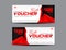 Gift Voucher template, coupon design, Red Gift certificate