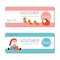 Gift voucher template and modern pattern. Voucher template with premium pattern, gift Voucher template with colorful pattern.