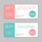 Gift voucher template and modern pattern. Voucher template with premium pattern, gift Voucher template with colorful pattern.
