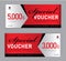 Gift Voucher template, Special Voucher, Sale banner, Horizontal layout, discount cards, headers, website, red background, vector