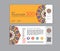 Gift voucher vector design set 2