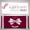 Gift vouchers with decorative bows