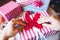 Gift Wrapping Surprise Holiday Christmas Concept