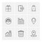 giftbox , ipad , compass , navigations , graph , bag , eps icons