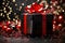 Gifting Bliss: Christmas Present Backgrounds Radiate Seasonal Elegance