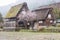 Gifu, Japan â€“ April 10, 2019 : Shirakawago Japanese Historic Village in Gifu District