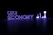 GIG ECONOMY neon concept self illumination background