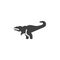 Giganotosaurus dinosaur vector icon