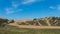 Gigant sand dune in Valparaiso bay. The famous dunes of the city