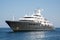 Gigantic big luxury mega or super motor yacht. Investment for mi