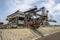 Gigantic excavators in disused coal mine Ferropolis, Germany