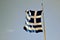 A gigantic Greek flag on the Athenian Acropolis