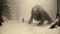 Gigantic Monster In Snow: A Captivating Image Of Nature\\\'s Power