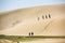 Gigantic Sand dune with clear blue sky