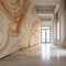 Gigantic Scale Metaphysical Landscapes: Slimy Marble And Beige Stone