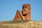 Gigantic statue called We are Our Mountains in Nagorno Karabakh