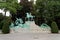 Gigantic war memorial in the city park of Antwerp, Belgium