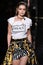 Gigi Hadid walks the runway at the Versace Pre-Fall 2019 Collection