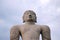 A gigiantic monolithic statue of Bahubali, also known as Gomateshwara, Vindhyagiri Hill, Shravanbelgola, Karnataka. View from the