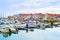 Gijon citycsape, boats, marina, Spain