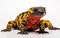 Gila Monster Against White Backdrop -Generative Ai