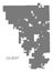 Gilbert Arizona city map grey illustration silhouette