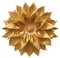 Gilded 3D Flower Decoration - aI generated