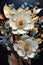 Gilded Beauty: A Baroque Bouquet of Paper Flowers, Magnolias, an