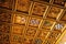 Gilded coffered ceiling, Palace of Casa de Pilatos, Seville, Spain