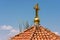 Gilded cross on an old church in Belgrade, Serbia