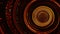 Gilded Euphoria: Abstract Gold and Dark Red Concentric Circles