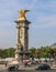 Gilded Fames Sculptures on the Socle Counterweights of Alexandre III Bridge