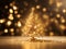Gilded Festivities: Glowing Gold Christmas Tree Lights