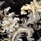 Gilded Floral Pattern On Caravaggesque Chiaroscuro Background