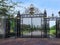 Gilded gate leading to Regent`s Park