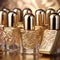 Gilded Glamour: Luxe Gold-Embossed Nail Polish Bottles