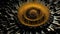 Gilded Magnetic Symphony: Macro Insights into Golden Ferrofluid\\\'s Properties