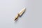 Gilded Precision: Golden Knife on Transparent Background.