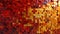 Gilded Symphony: Abstract Mosaic Tapestry with Dark Red to Gold Color Gradient