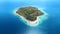Gili Nanggu island with aquamarine water