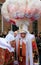 \'Gilles\' with ostrich feathers hat, Binche Carnival, Belgium