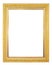 Gilted frame isolated