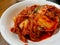 Gimchi or Kimchi is traditional fermented Korean side dish made of vegetables, famous Korean foods