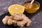 Ginger Honey Lemon Healthy Foods For Cold Treatments Close-up