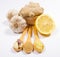 Ginger, lemon, and garlic. Concept for natural medicine.