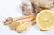 Ginger, lemon, and garlic. Concept for natural medicine.