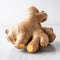 ginger root on white background