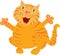 Ginger singing cat